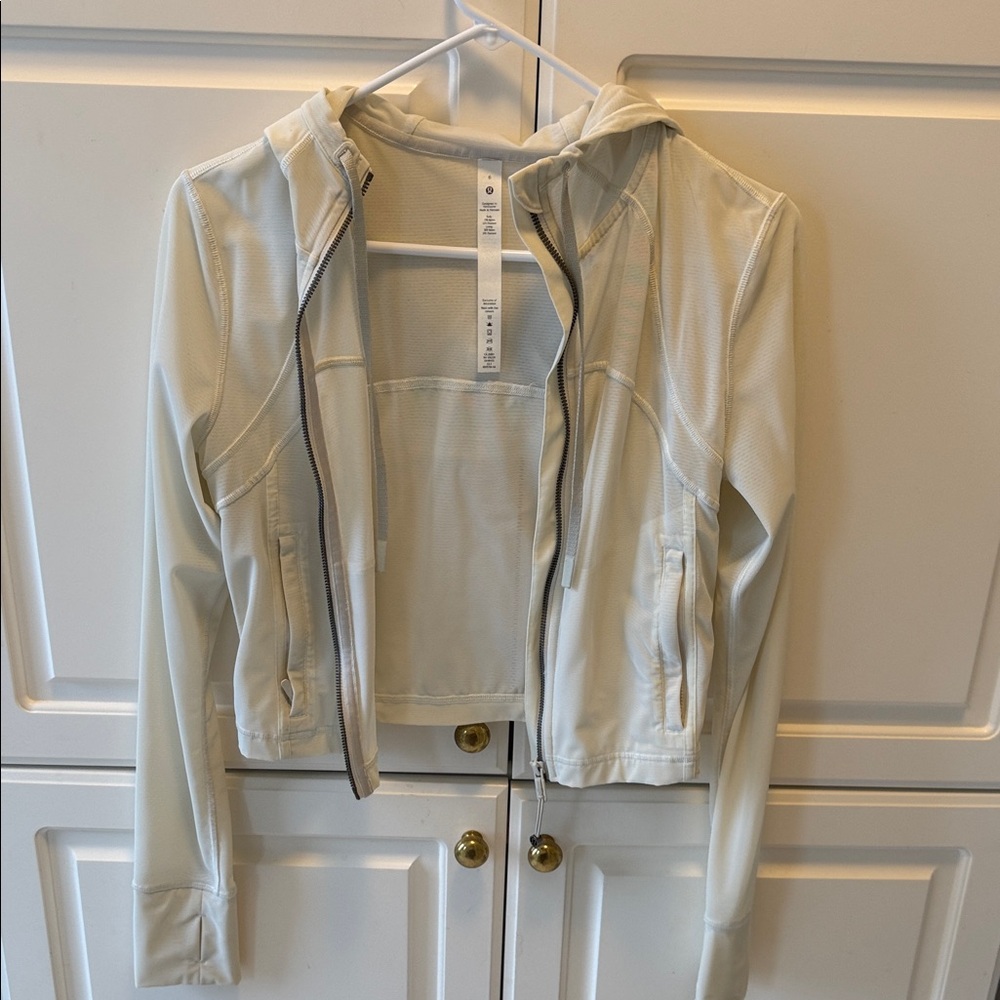 Lululemon Athletica Light Cream mesh define Jacket